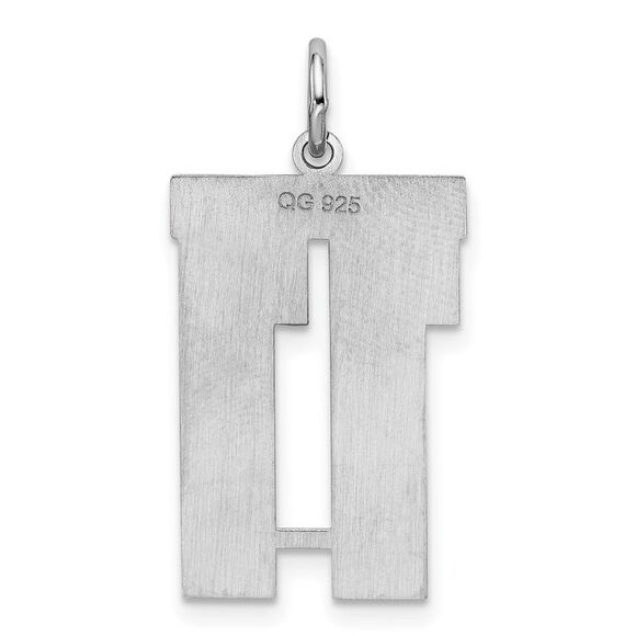 Sterling Silver, Jersey Collection, Large Number 11 Pendant - Picture 3 of 5